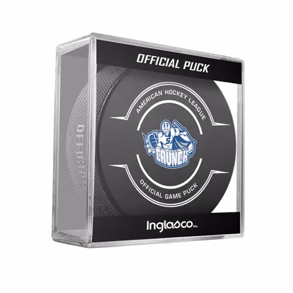 Syracuse Crunch AHL Official Game Puck view 1