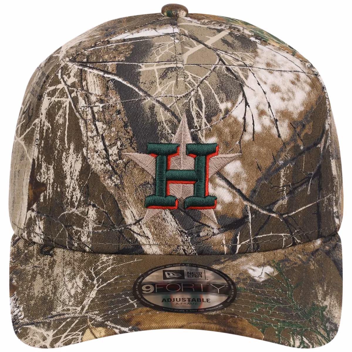 Houston Astros MLB Realtree FASHION CORE New Era 9FORTY A-Frame detail view