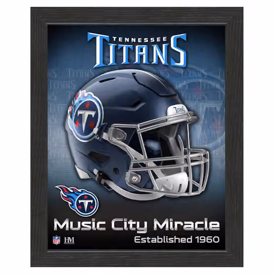 Tennessee Titans NFL Team Helmet Framed Photo view 1