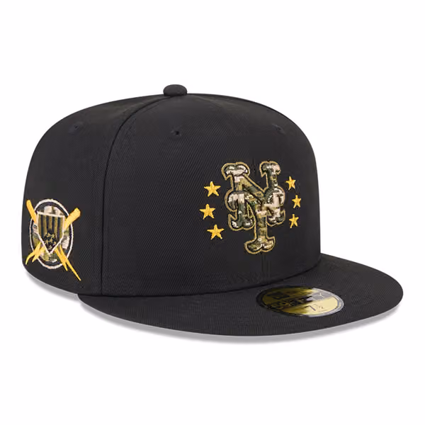 New York Mets 2024 MLB Authentic Armed Forces New Era 59FIFTY Fitted Cap product photo