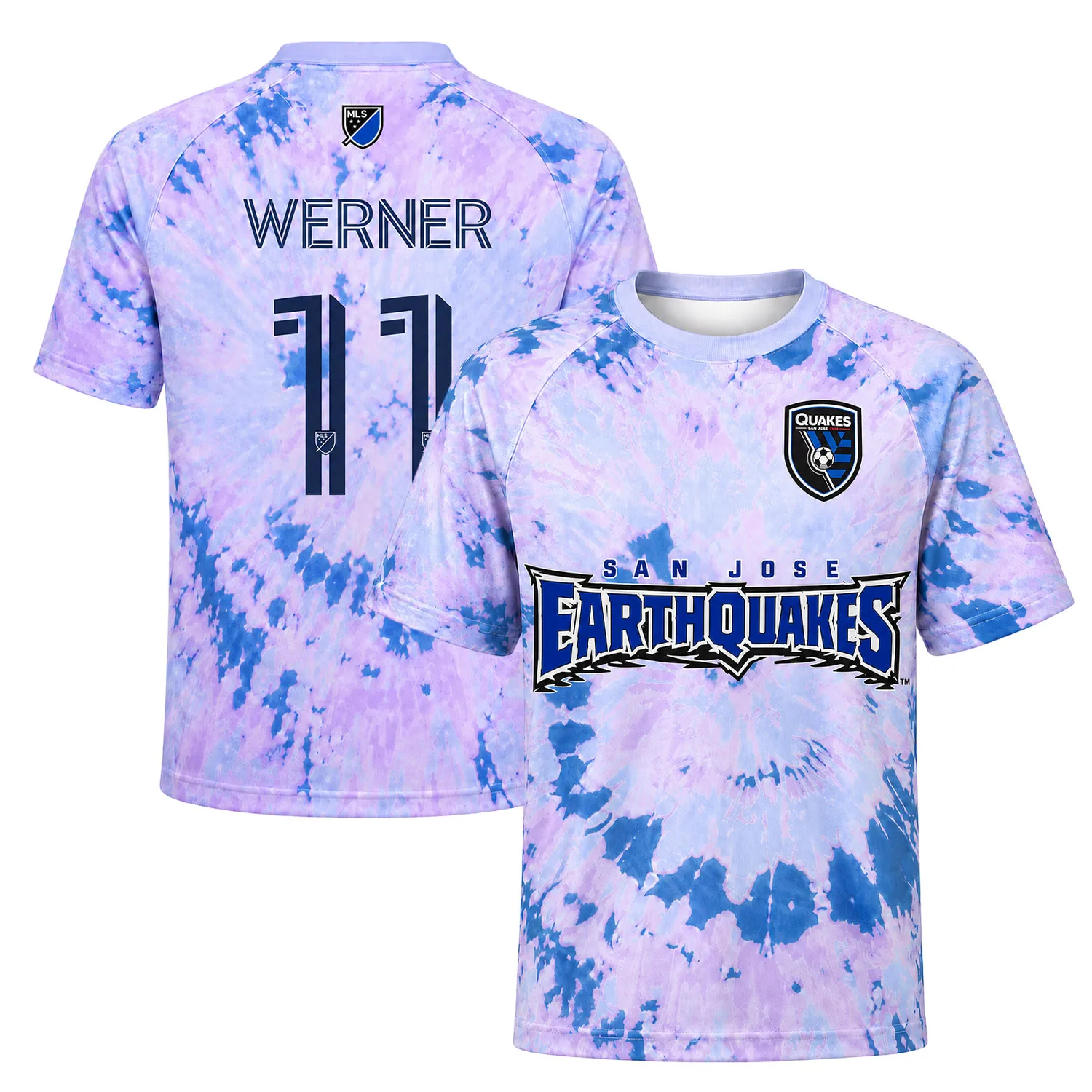 Timo Werner Quakes Soccer Jersey Bold Tie Dye Edition