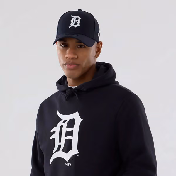 Detroit Tigers Team Logo New Era MLB Hoodie Navy view 5