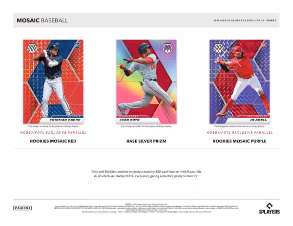 2021 Panini Mosaic Baseball Hobby Box view 2