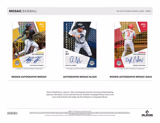 2021 Panini Mosaic Baseball Hobby Box view 4