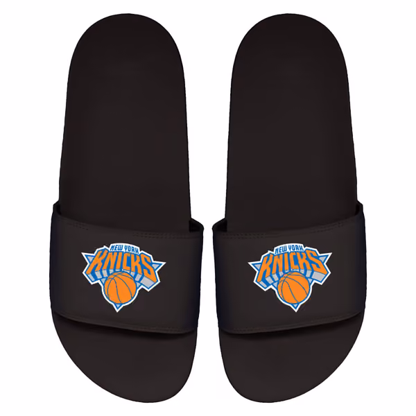 New York Knicks Primary Logo ISlide NBA Gel Slides Black view 1