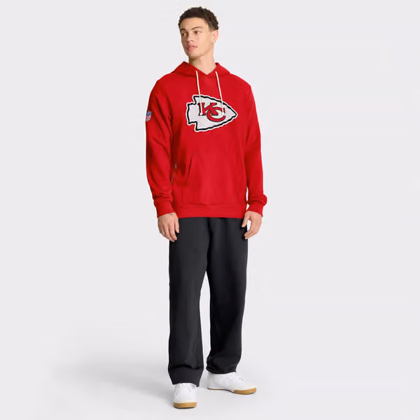Kansas City Chiefs 2025 NFL Sideline Nike Standard Issue Hoodie Red view 4