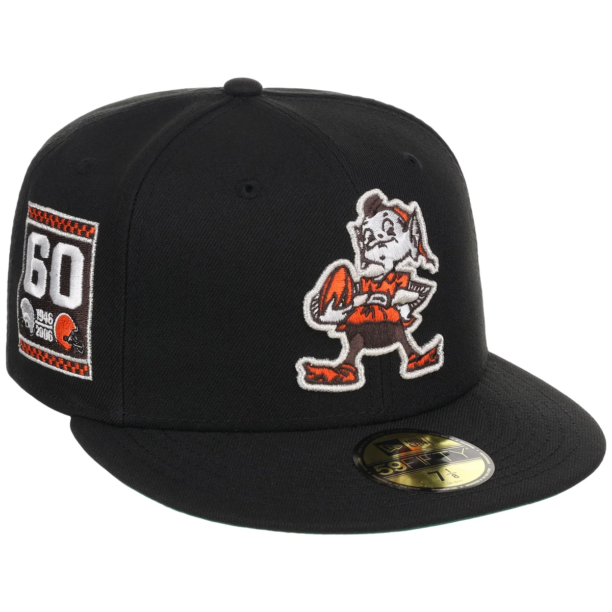 Cleveland Browns NFL Black Dome New Era 59FIFTY front view