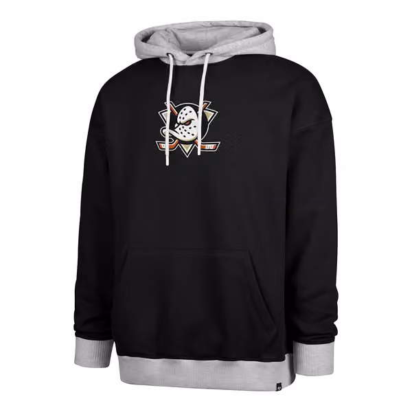 Anaheim Ducks Patch '47 Drop Shoulder NHL Hoodie Black view 1