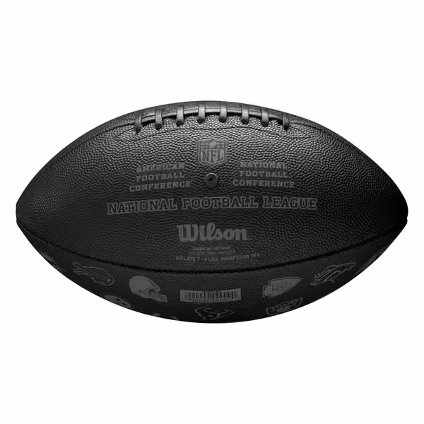 Wilson NFL All Team Logos Black Full Size Football view 6