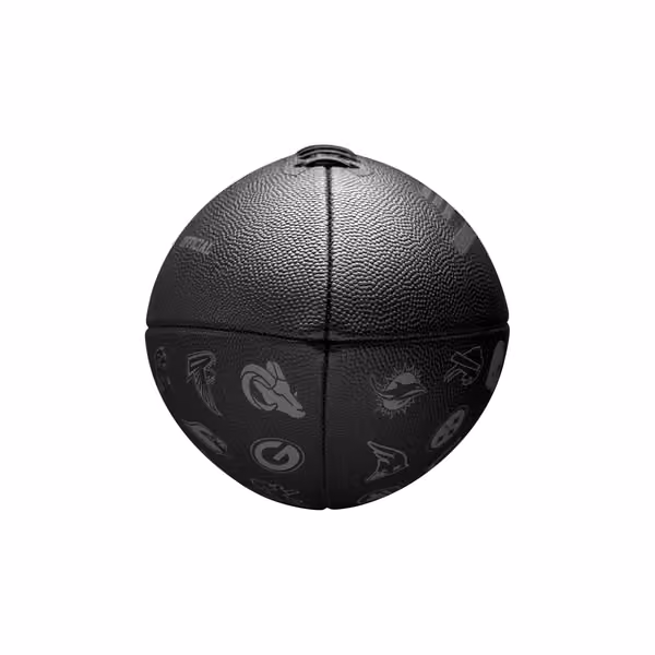 Wilson NFL All Team Logos Black Full Size Football view 4