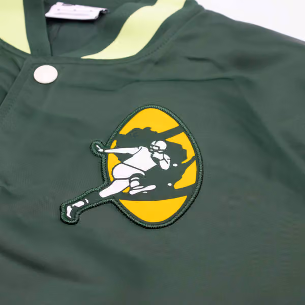 Green Bay Packers Rewind Legacy Bomber Jacket Green/Cream view 4