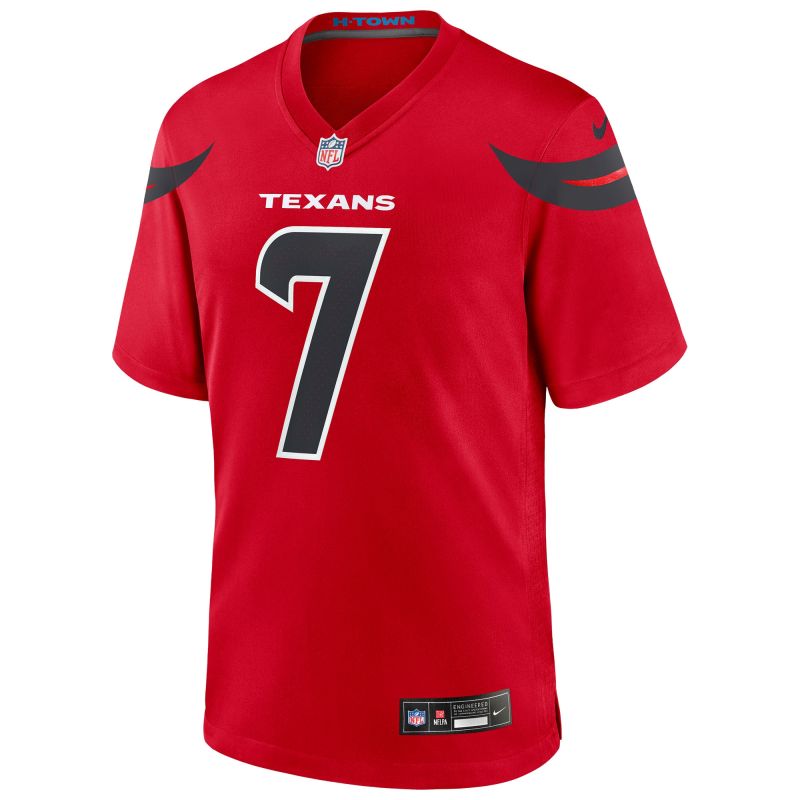 C.J. Stroud #7 Houston Texans Nike Game NFL Jersey Alternate Red view 2