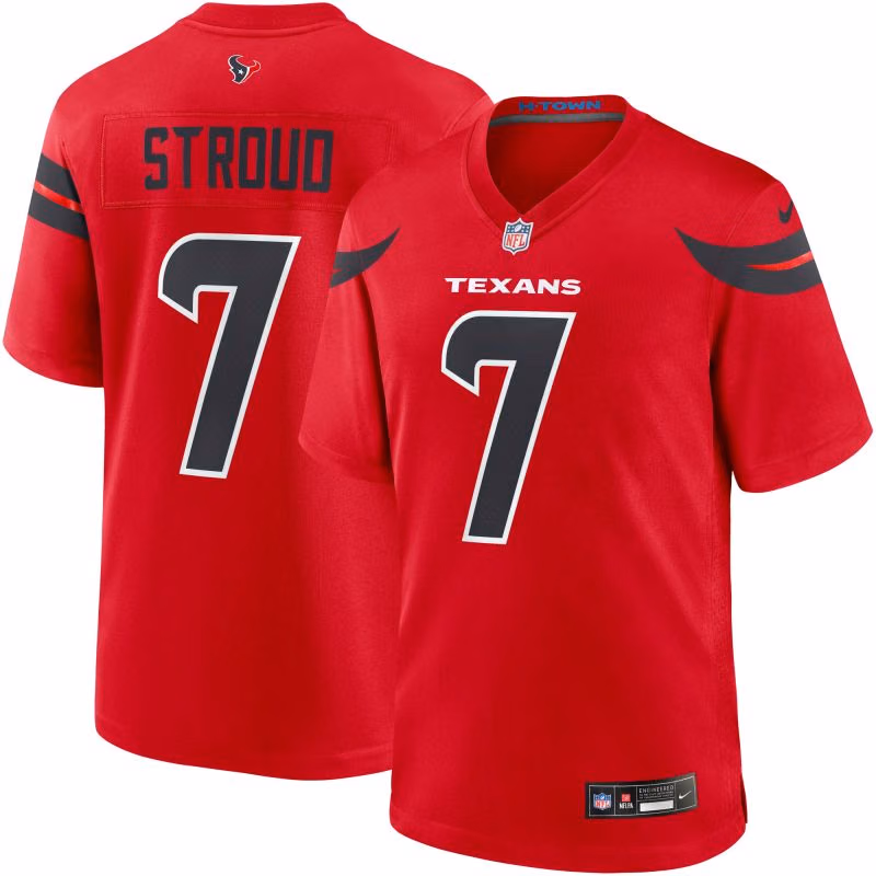 C.J. Stroud #7 Houston Texans Nike Game NFL Jersey Alternate Red view 1