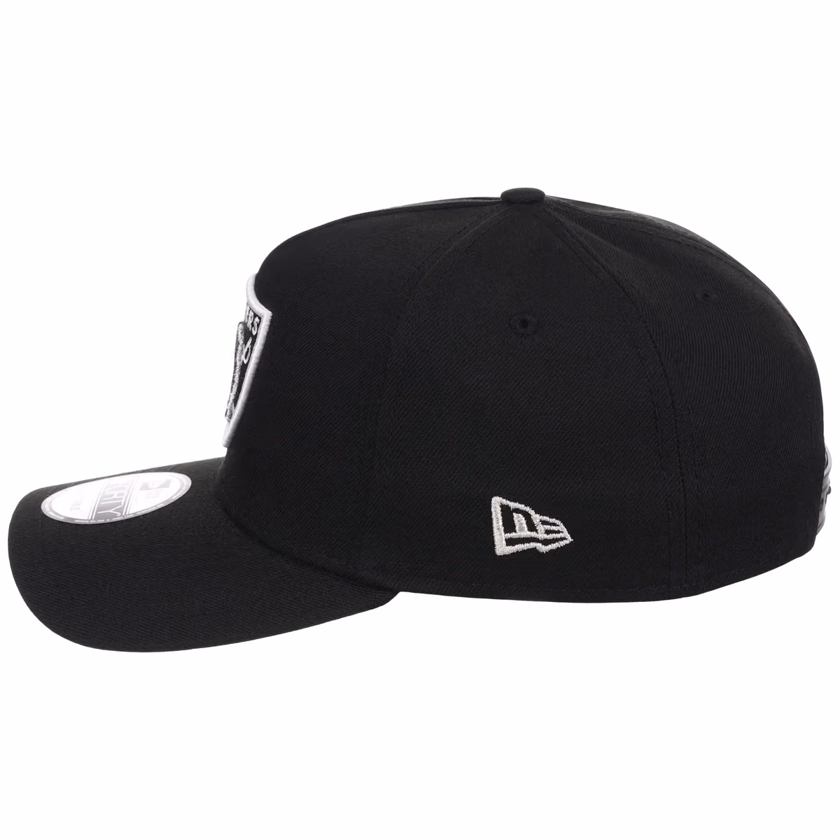 Las Vegas Raiders NFL Black Dome New Era 9FORTY A-Frame detail view