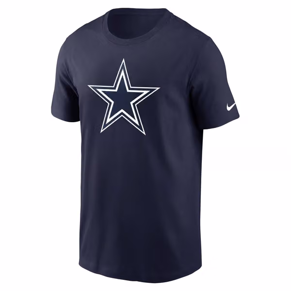 Dallas Cowboys Nike Essential Logo NFL T-Shirt Navy view 1
