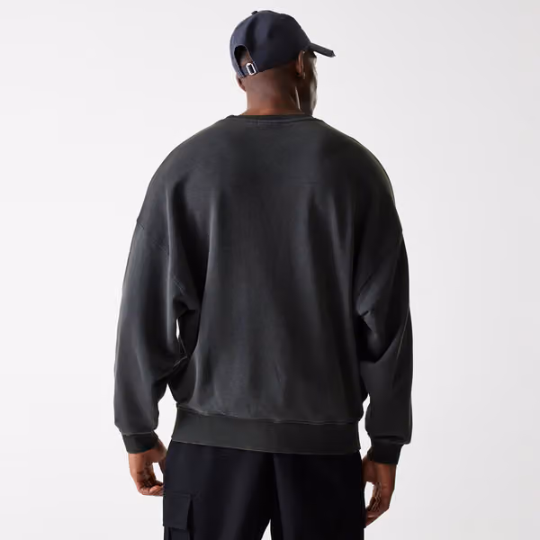 Los Angeles Lakers Washed Oversized NBA Crew Neck Sweater Dark Gray view 3