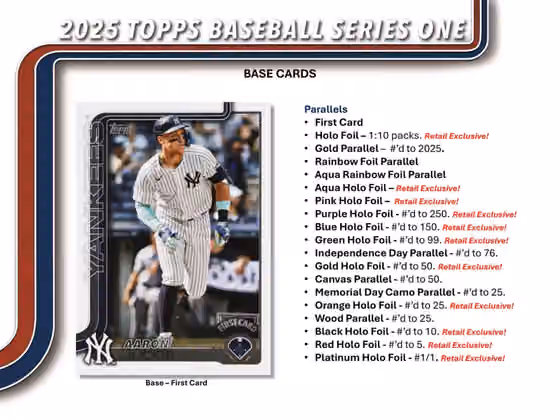 2025 Topps Series 1 Baseball MLB Blaster Box view 2