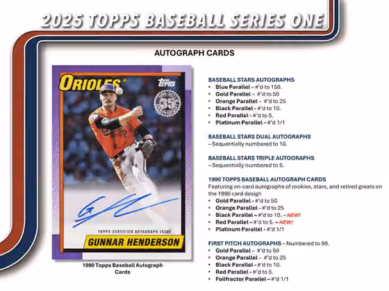 2025 Topps Series 1 Baseball MLB Blaster Box view 6