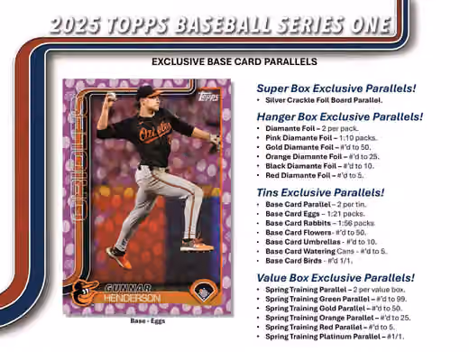 2025 Topps Series 1 Baseball MLB Blaster Box view 3