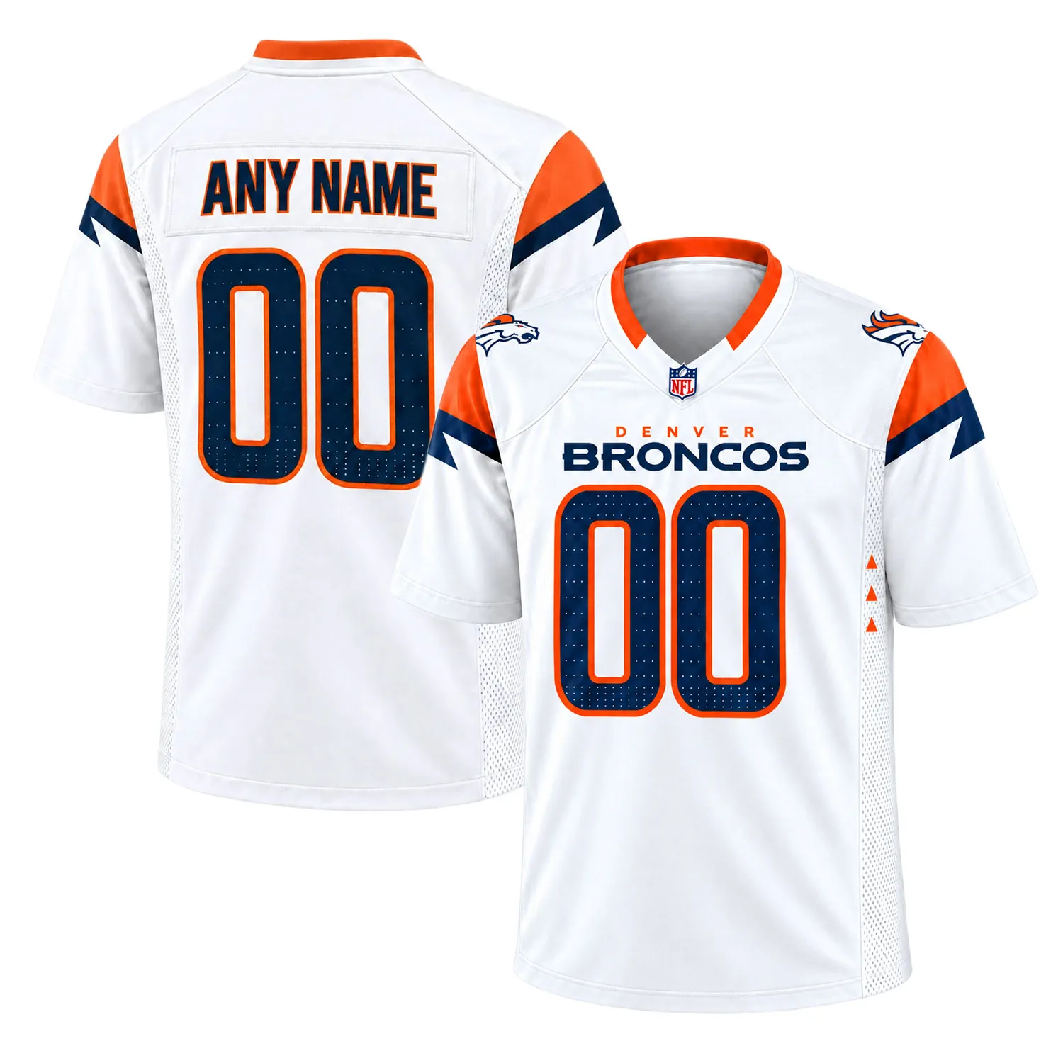 Custom Denver Broncos Jersey Name Number Bold Fan Wear football jersey