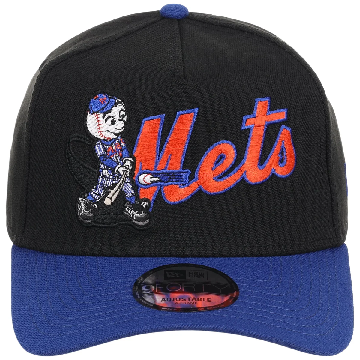 New York Mets Mascot New Era 9FORTY A-Frame detail view