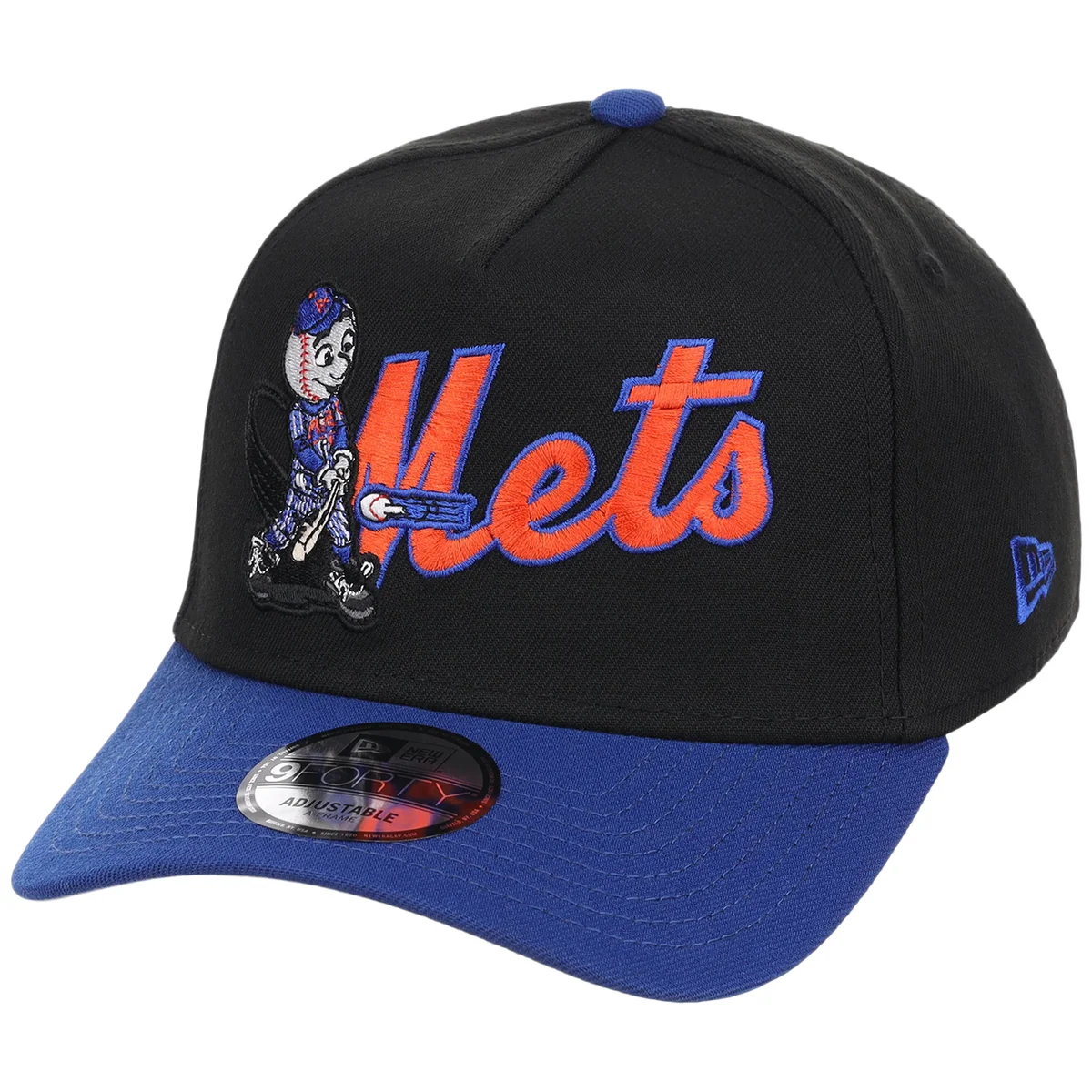 New York Mets Mascot New Era 9FORTY A-Frame detail view