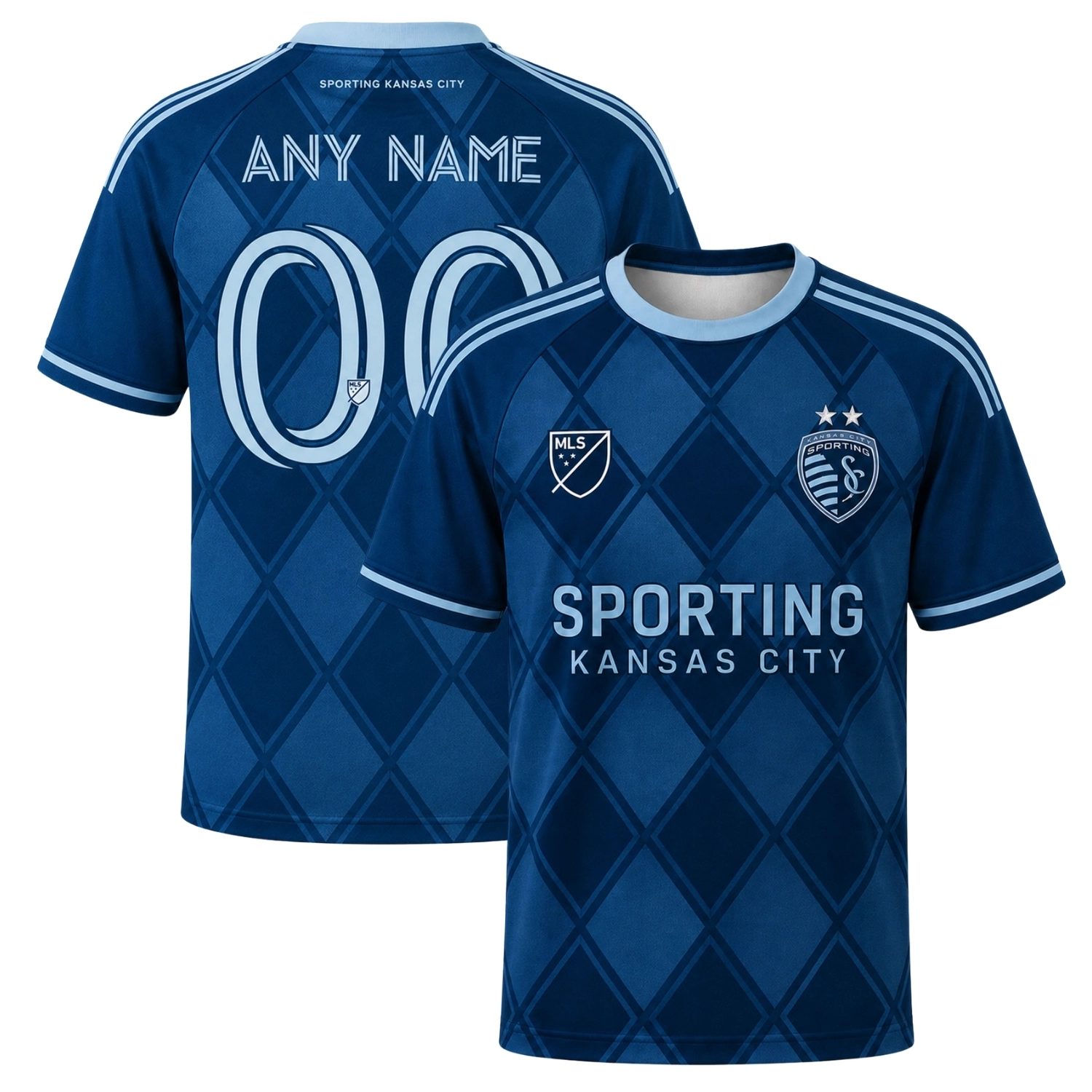 Sporting Kansas City MLS Jersey Custom Remarkable Argyle