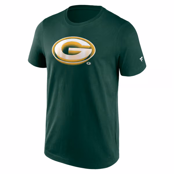 Green Bay Packers Chrome Logo NFL T-Shirt view 1