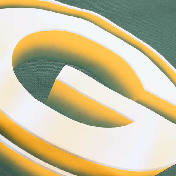 Green Bay Packers Chrome Logo NFL T-Shirt view 3