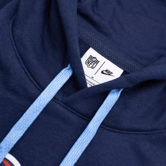 Tennessee Titans 2024 NFL Sideline Nike Club Hoodie Navy view 4