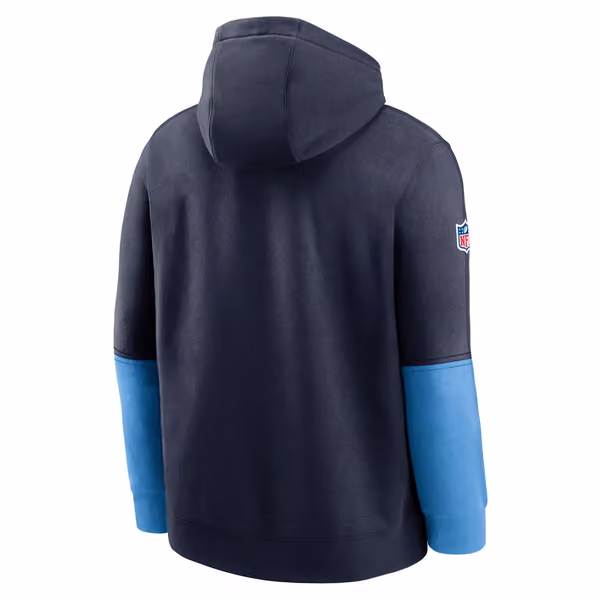 Tennessee Titans 2024 NFL Sideline Nike Club Hoodie Navy view 2