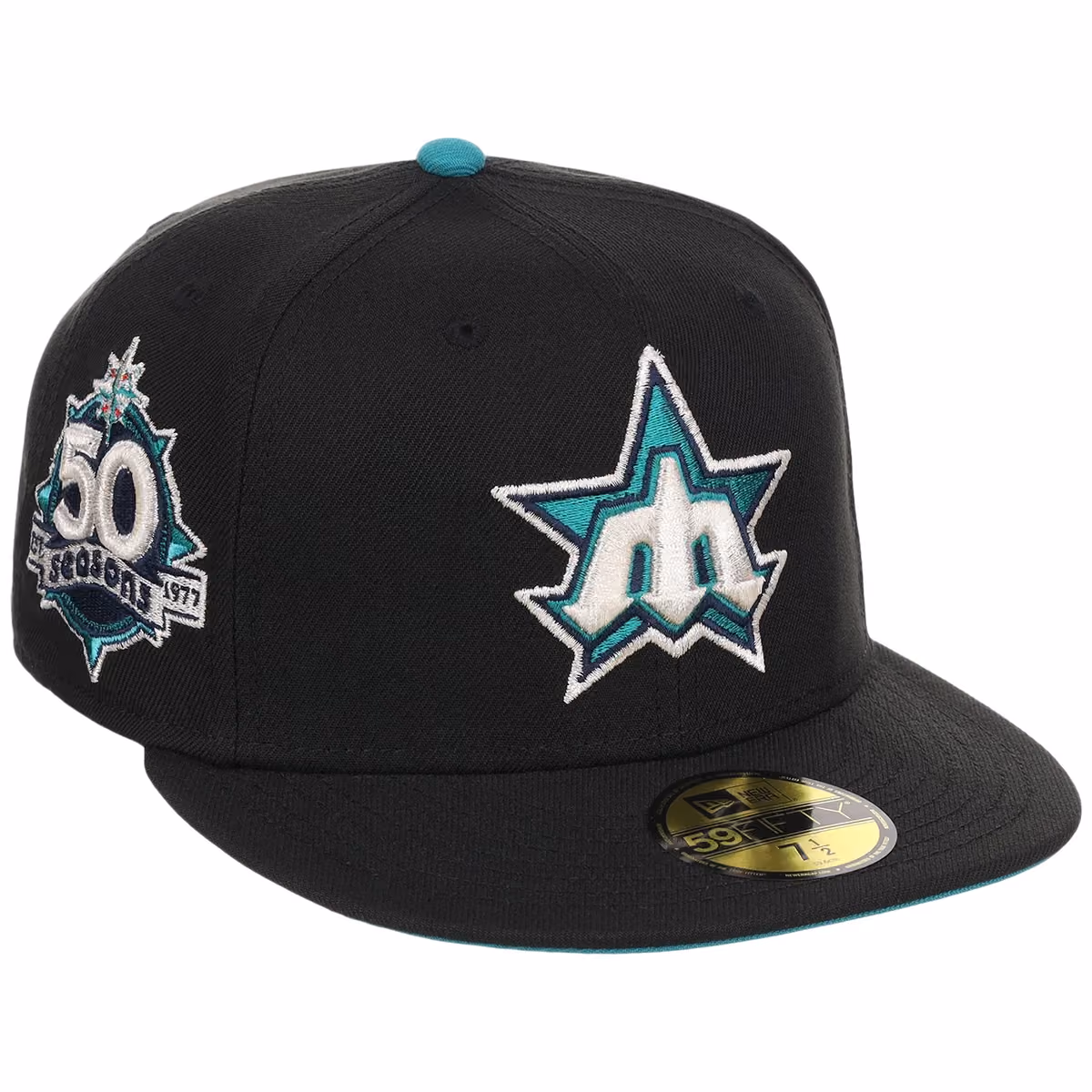 Seattle Mariners Seattle Variety Pack New Era 59FIFTY (Black/Black) front view