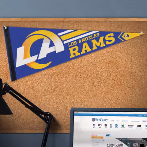 Los Angeles Rams Big Logo NFL Pennant view 2