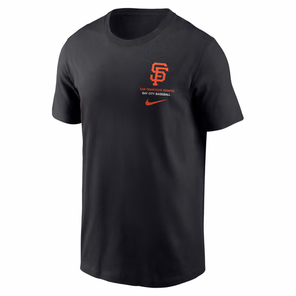 San Francisco Giants Primetime 2-Hit T-Shirt Black view 2