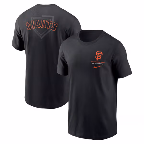 San Francisco Giants Primetime 2-Hit T-Shirt Black view 1