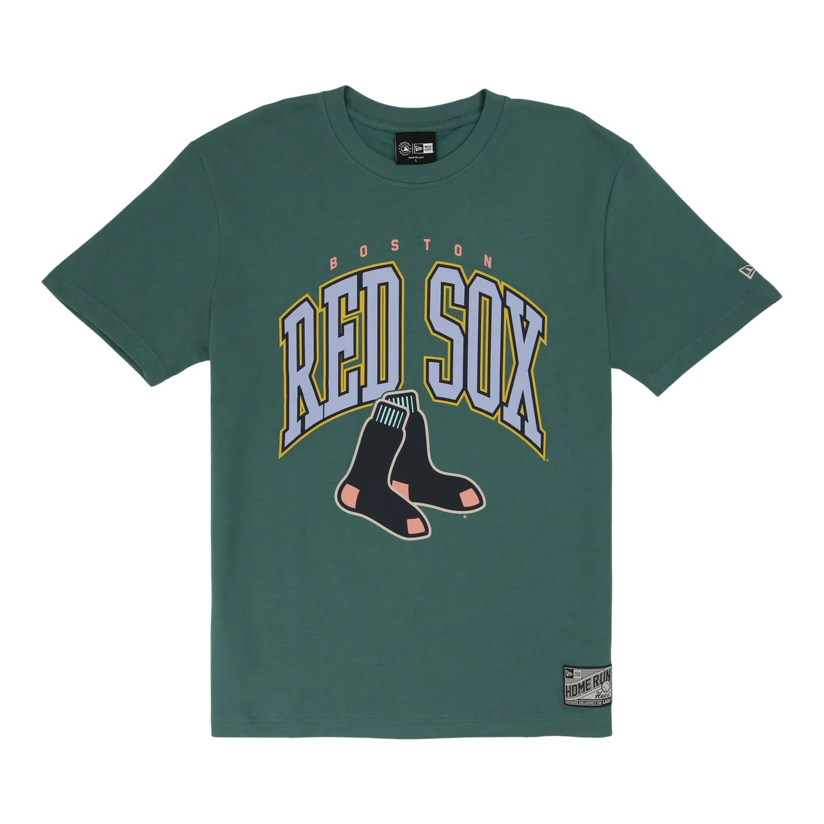 Boston Red Sox Spring Color Collection New Era Teal Tee front view