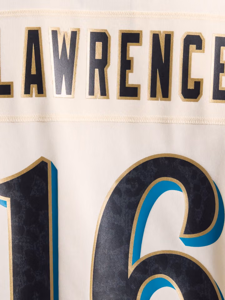 Trevor Lawrence #16 Jacksonville Jaguars 2026 Rivalries Game NFL Jersey Natural view 7