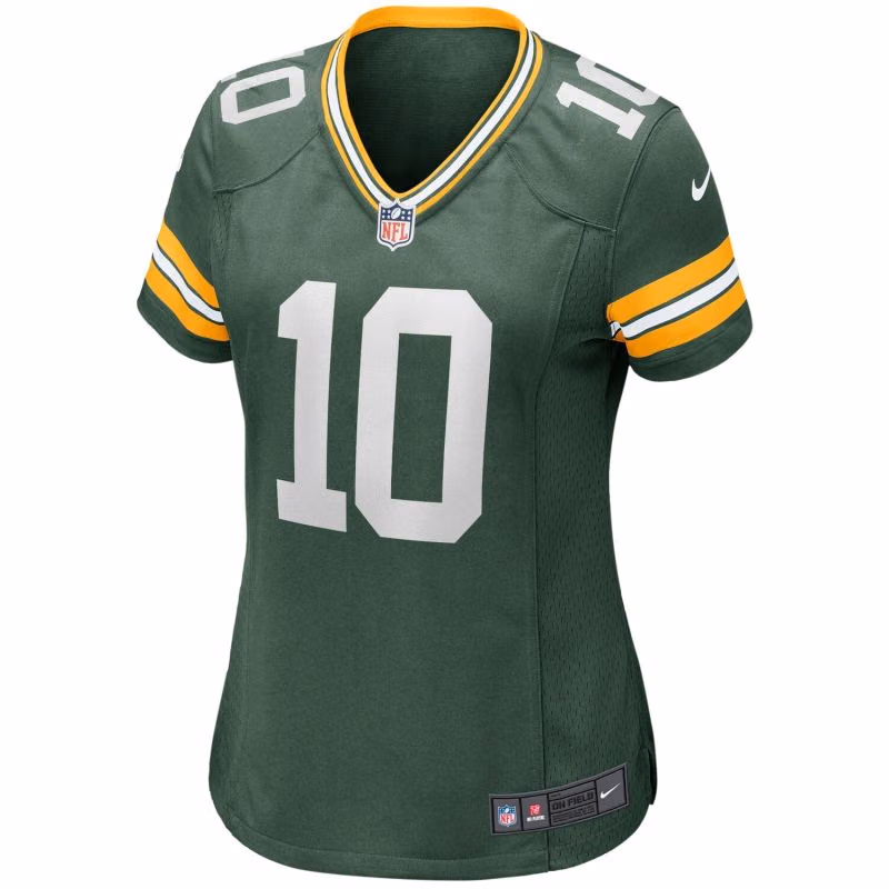 Jordan Love #10 Green Bay Packers Nike Game NFL Jersey Green (WOMEN'S) view 2