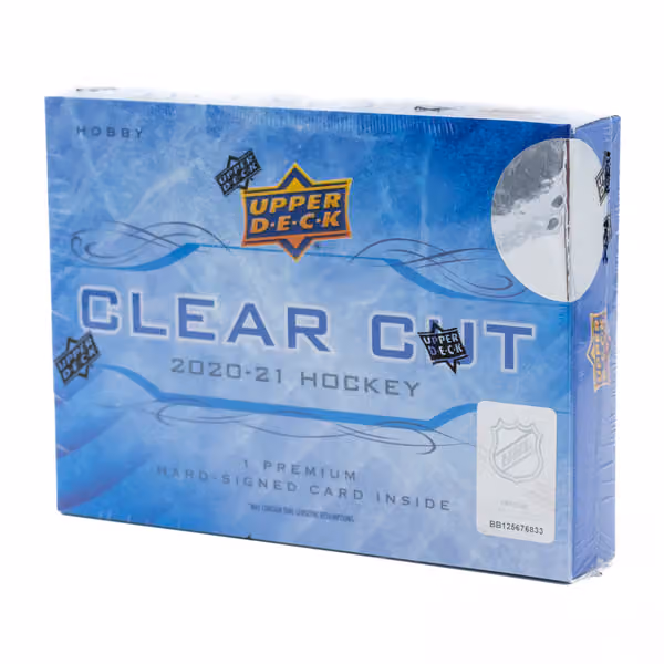2020/21 Upper Deck Clear Cut NHL Hockey Hobby Box view 1