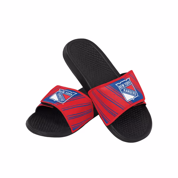 New York Rangers Legacy Velcro NHL Sport Slides view 2