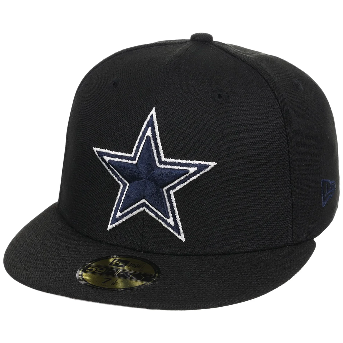 Dallas Cowboys NFL Black Dome New Era 59FIFTY detail view