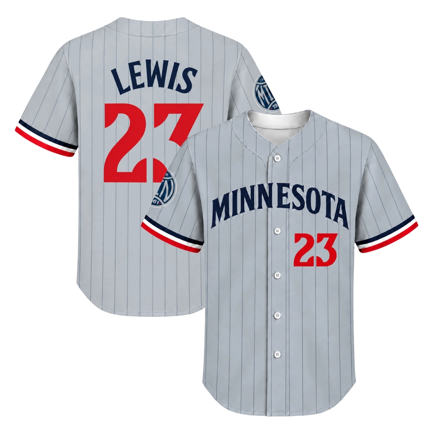 Royce Lewis Gray Twins Jersey Unique Road Pinstripe