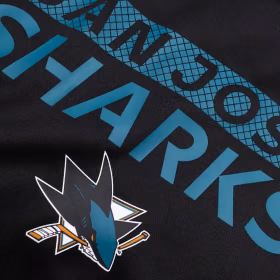 San Jose Sharks 2024/25 Authentic Pro Rink Tech NHL Hoodie Black view 3