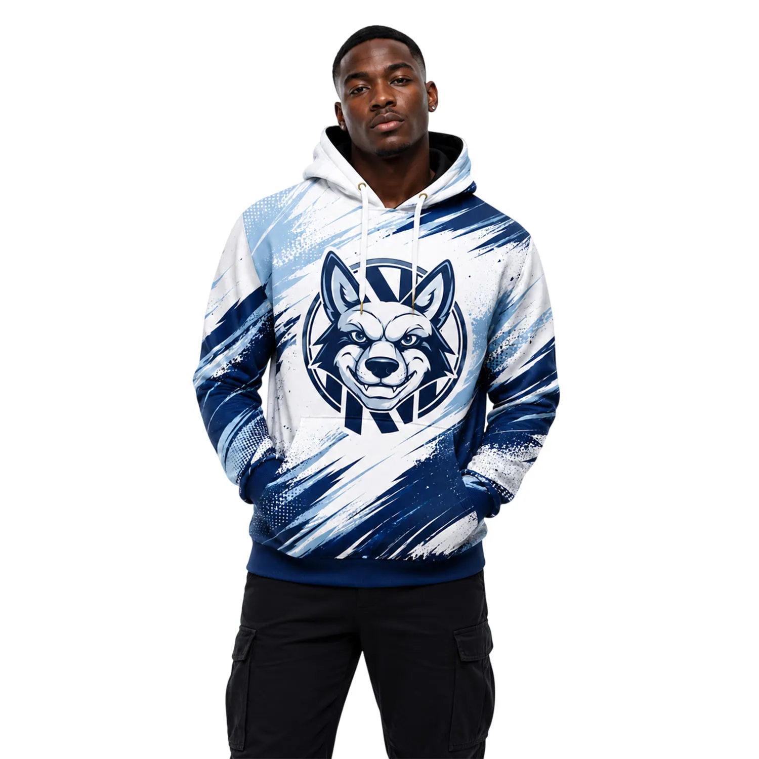 Nashville SC Pullover Hoodie Custom Stunning Ice White Crest