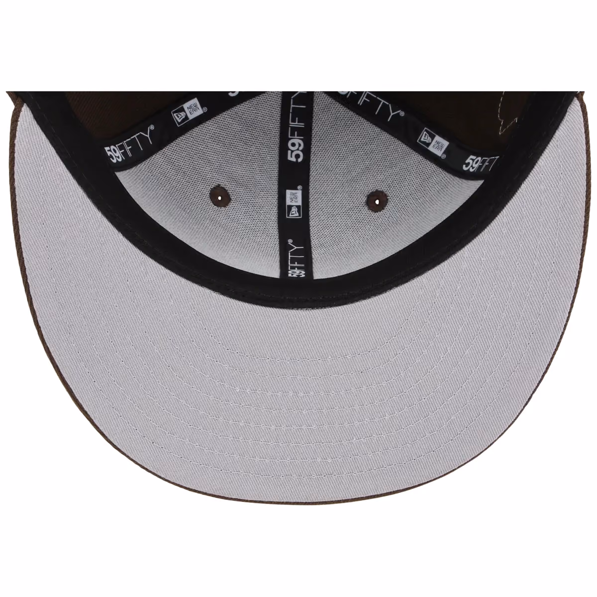 New York Yankees Michael Rainey Jr. x New York Yankees “With Love” New Era Collection - Brown Stone New Era 59FIFTY back view