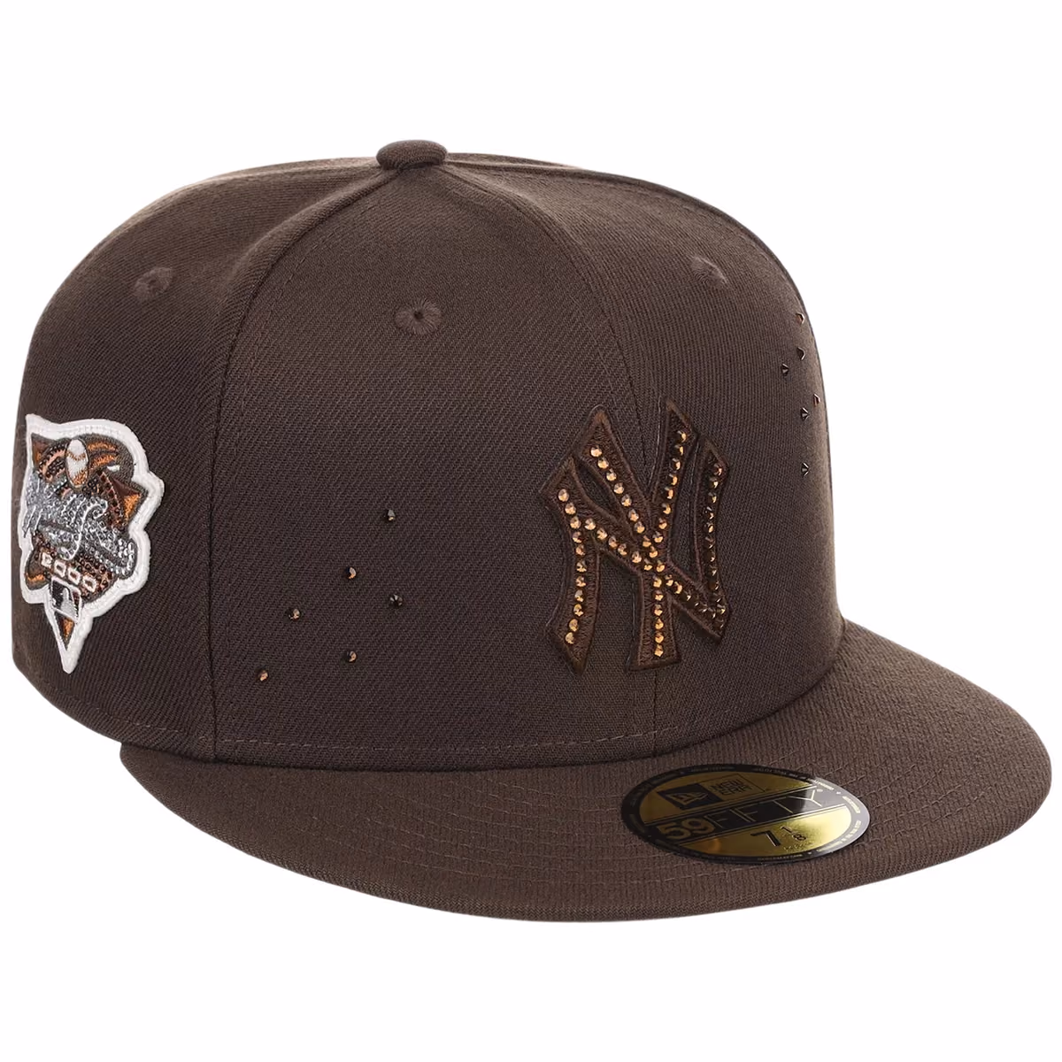 New York Yankees Michael Rainey Jr. x New York Yankees “With Love” New Era Collection - Brown Stone New Era 59FIFTY front view