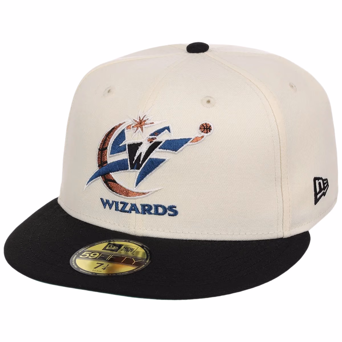 Washington Wizards NBA Chrome OTC New Era 59FIFTY (Chrome/Black) detail view