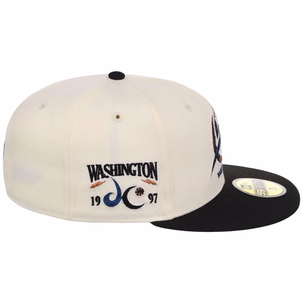 Washington Wizards NBA Chrome OTC New Era 59FIFTY (Chrome/Black) detail view