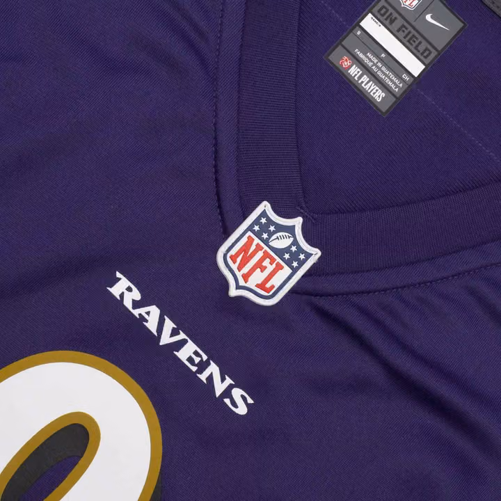 Lamar Jackson #8 Baltimore Ravens Nike Game NFL Jersey Purple (WOMEN'S) view 5