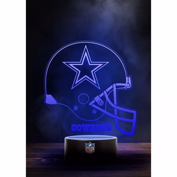 Dallas Cowboys NFL Helmet LED Sign view 1